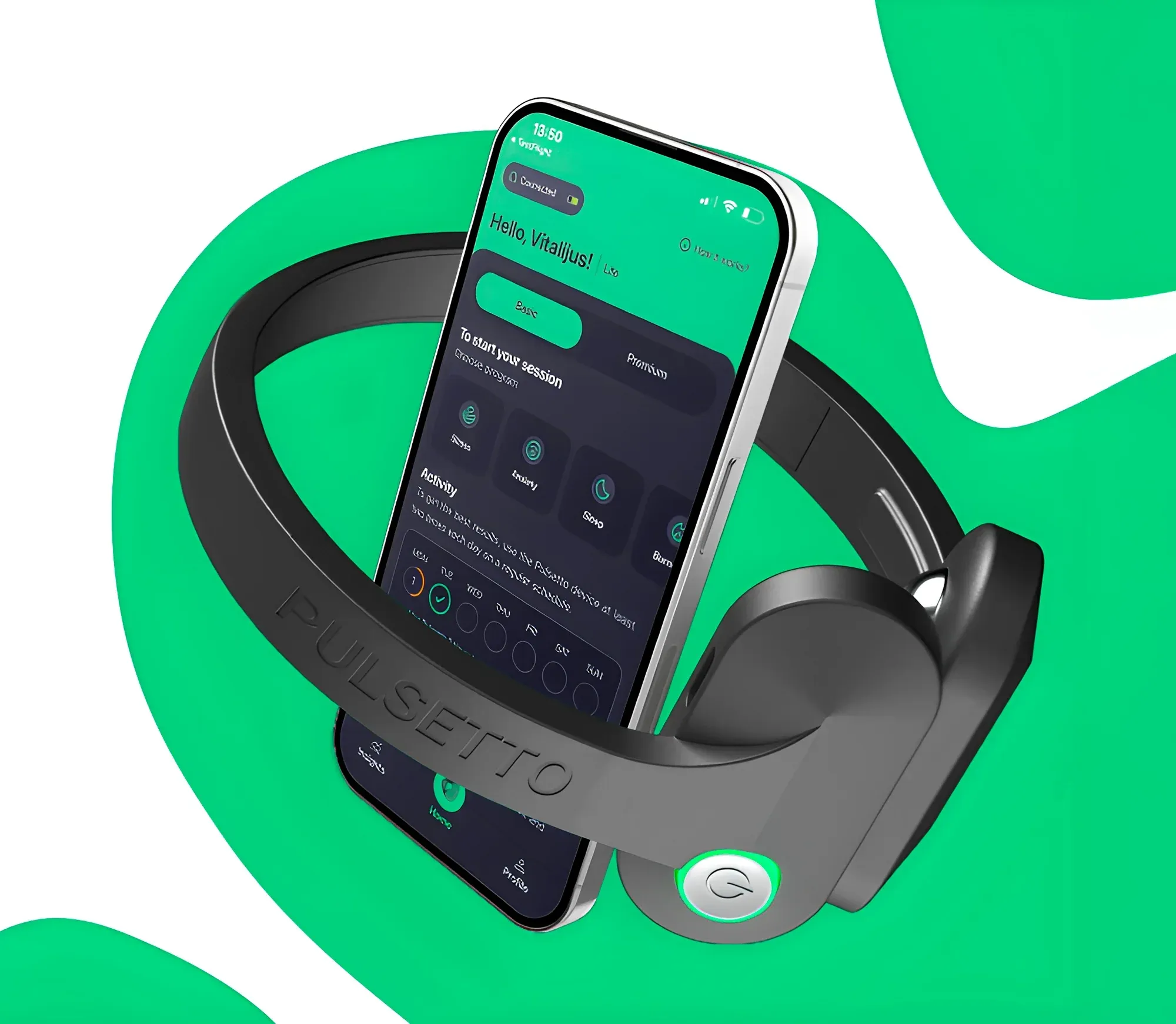 Pulsetto FIT device, app and conductive gel